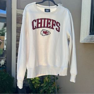 Kansas City chiefs cream crewneck